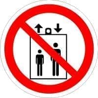 заказать запрещается пользоваться лифтом для подъема (спуска) людей